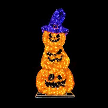 LUXE Stacked Jack O Lanterns 7FT