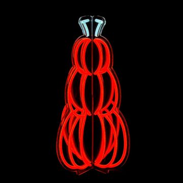 LUXE 3D Neon Stacked Pumpkins