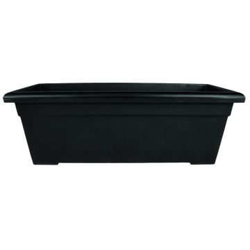 The HC Companies, Romana Planter, Black, 28"
