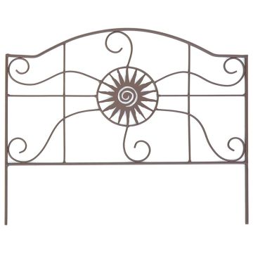 Panacea, Aztec Sun Garden Edging, Rust, 14"x18"
