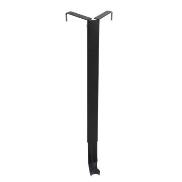 Adapt Top and Bottom Adjustable Wreath Hanger, Matte Black