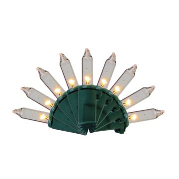 Holiday Bright Lights LED T5 Classic Warm White with Functions 105 Lights Green Cord 26FT