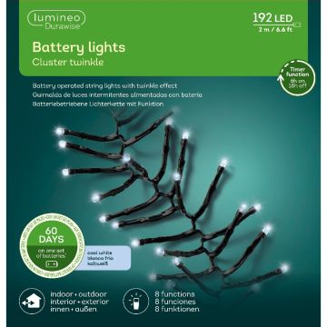 Lumineo, Durawise Battery Operated Cluster Twinkle Lights