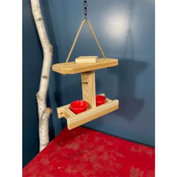 Winter Woodworks Red Cedar Oriole Feeder 2 Dish 11x5x11IN