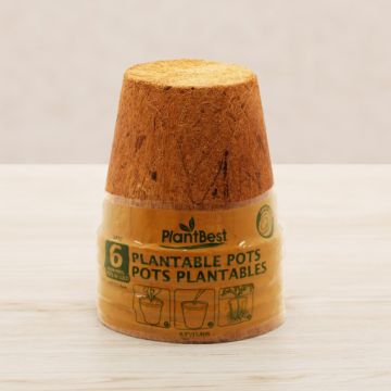 PlantBest™ Plantable 4.5" Coconut Coir Pots 6 pack