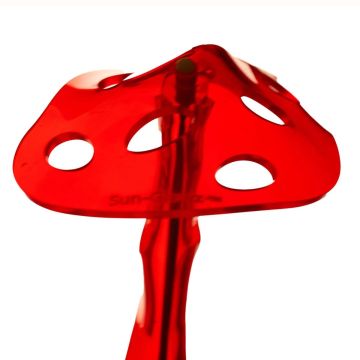 Sun-Glowz Red Mushroom Round Hole