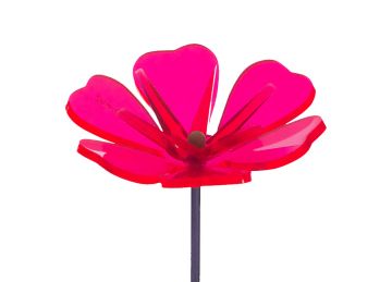 Sun Glowz Red fluorescent Sunburst, 13" Tall