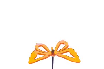 Sun Glowz Orange fluorescent Butterfly, 13" Tall