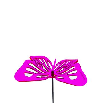 Sun Glowz Pink Fluorescent Monarch Butterfly, 18" Tall