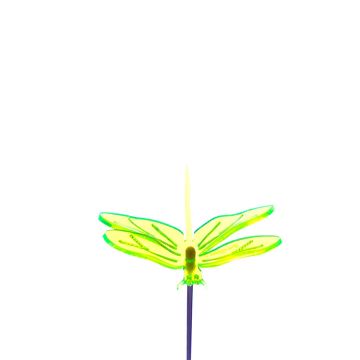 Sun Glowz Green Fluorescent Dragonfly, 12" Tall