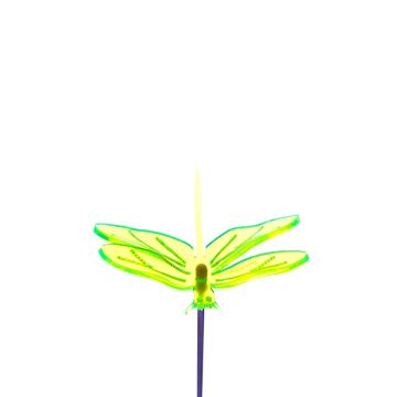 Sun Glowz Green Fluorescent Dragonfly, 18" Tall