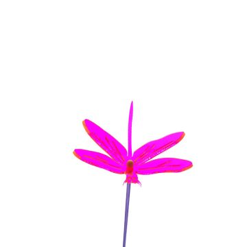 Sun GlowzPink Fluorescent Dragonfly, 18" Tall