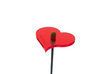 Sun Glowz Red fluorescent Mini Heart, 12"