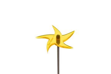 Sun Glowz Yellow fluorescent Mini Star, 12" Tall