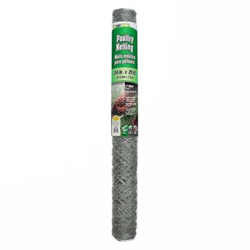 YardGard, Poultry Netting 2" Galvanized 24" x 25 Foot