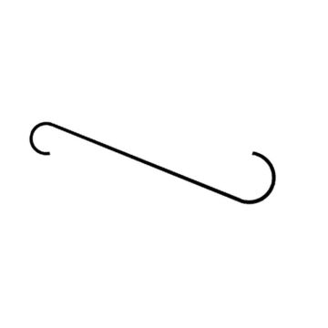 Border Concepts Tree Hook Black Finish 48IN