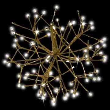 Holiday Bright Lights LED 3D Shimmer Sphere Warm White 20IN