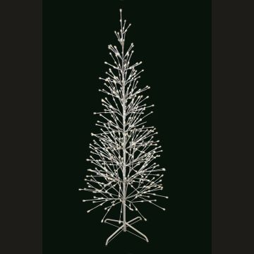 Holiday Bright Lights LED Christmas Tree 5MM Color-Changing 528 Lights White Branches 6.5FT