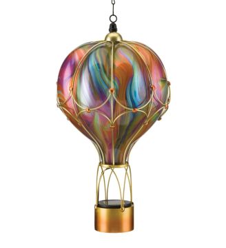 Regal Art & Gift, Swirl Balloon Solar Lantern Large Orange