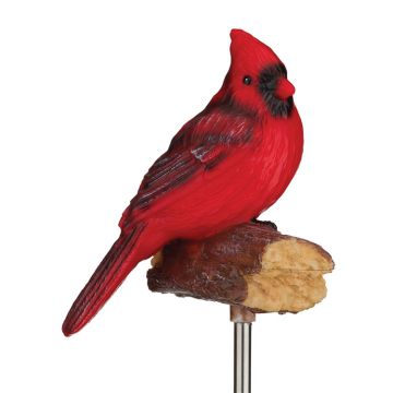 Regal Art & Gift Solar Stake with Sounds 'Cardinal' 28" tall