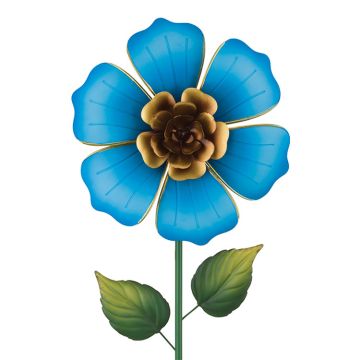 Regal Art & Gift Mini Wind Spinner Flower Stake 'Blue' 12"