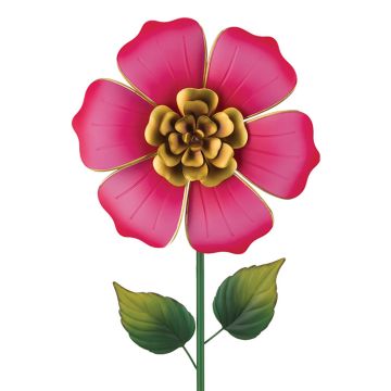 Regal Art & Gift Mini Wind Spinner Flower Stake 'Pink' 12"