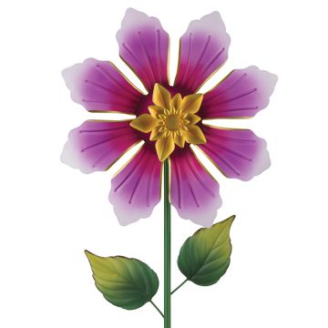 Regal Art & Gift Mini Wind Spinner Flower Stake 'Purple' 12"