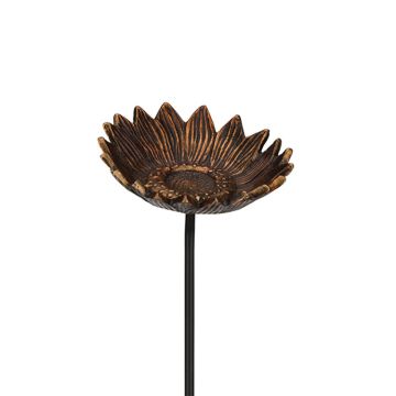 Regal Art & Gift Cast Garden Stake 'Bronze Sunflower' 35" tall
