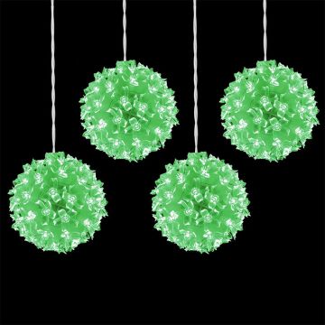 Lamphome LED 4 Sphere Green 200 Lights