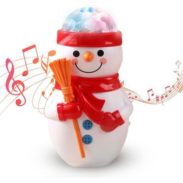 Lamphome Musical Snowman Battery Operated, 6" 