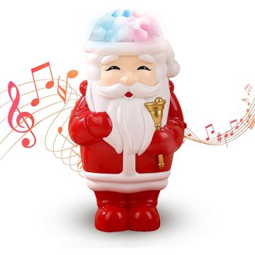 Lamphome Musical Santa, Battery Operated, 6"