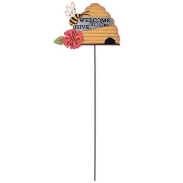 Sunset Vista Designs, Country Gardens Beehive Plant Pick Honeybee