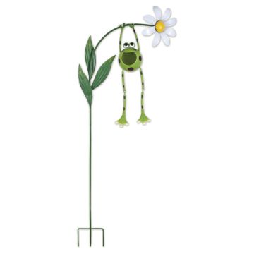Sunset Vista Designs, Frog Flower Stake, 51"