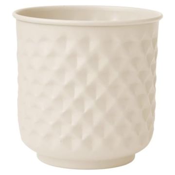 bloem® Prism Modern Metal Planter 'Cream'