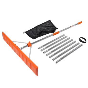 EZ Smart Snow Roof Rake with 16' Pole