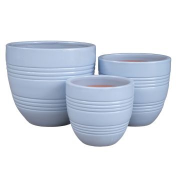 Alfresco Jupiter Planter 13" Powder Blue