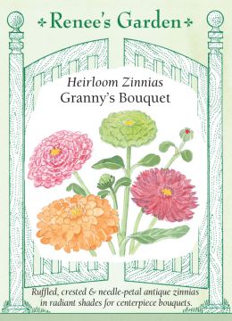 Zinnia, Granny’s Bouquet, ~ 135 seeds