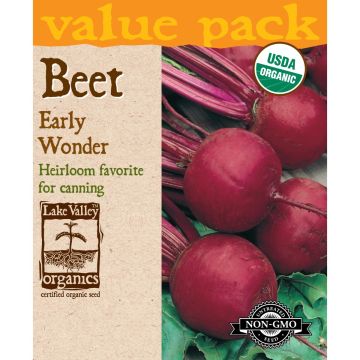 Beta, Beet 'Early Wonder' Organic Heirloom Value Pack