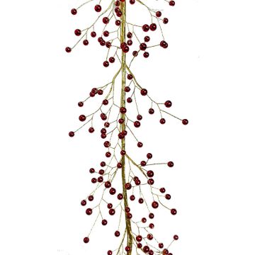 Holiday Spray Bead Red Garland, 6 ft