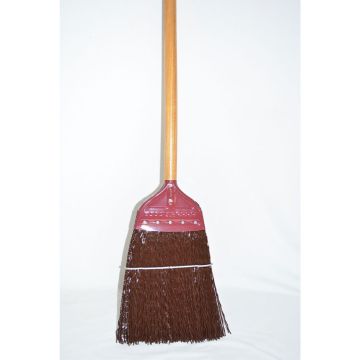 BRUSKE Heavy Duty Metal Cap Refuse Broom 54IN