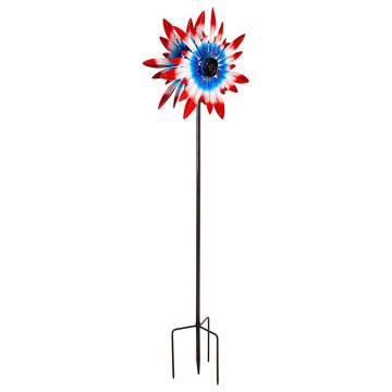 Evergreen American Classic Wind Spinner, Solar with Chasing
