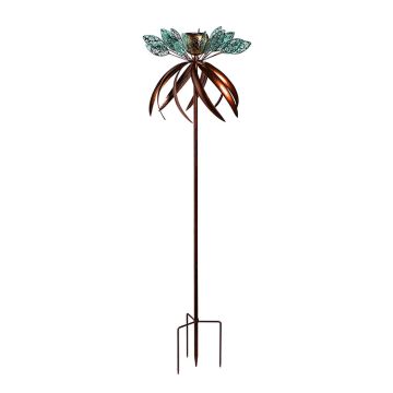 Evergreen Solar Metal Wind Spinner, Fairy Flower, 77" H