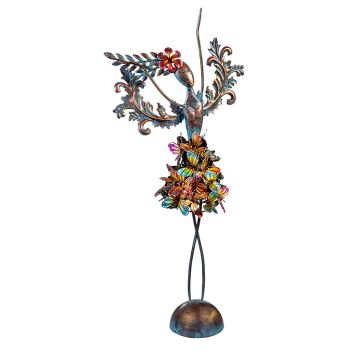 Evergreen Garden of Wonder Garden Statue, Metal Butterfly Angel, 19" H