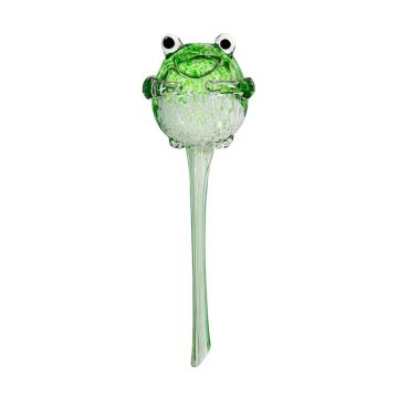 Evergreen Pollinator Garden Plant Support & Accessories, Watering Globe, Art Glass, Frog
