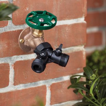 raindrip® Drip Irrigation Valve Y Connector with Duel Shut-Offs