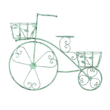 Evergreen What-She-Shed Bicycle with Baskets Wall Decor