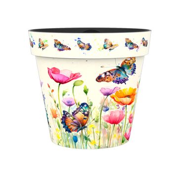Sunshine Ceramica Zest Pot, Butterflies