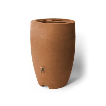 Algreen Athena Rain Barrel, Terracotta, 50 gal