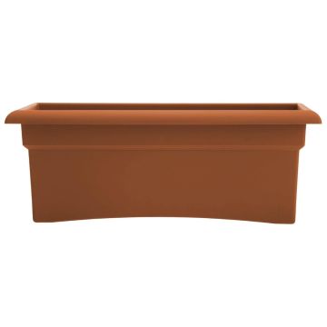 bloem® Veranda Series Rectangle Deck Box Planter with Elevated Feet 'Terra Cotta'