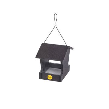 Birds Choice Plastic Hopper Bird Feeder Black